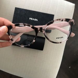 Prada Eyeglasses in Tortoise and Pink ROJ101 52